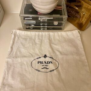Prada Cream Logo Dust Bag